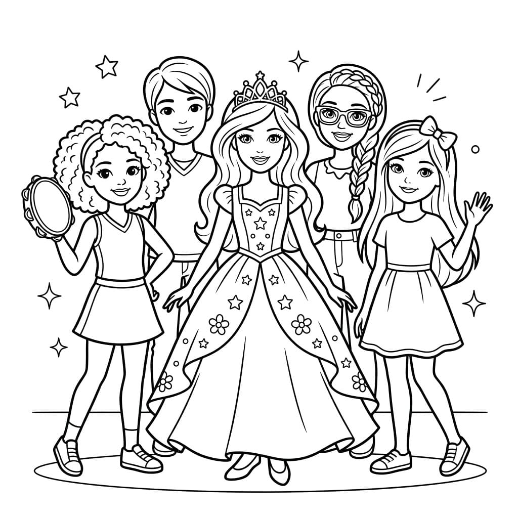 Công Chúa Barbie Và Bạn Bè