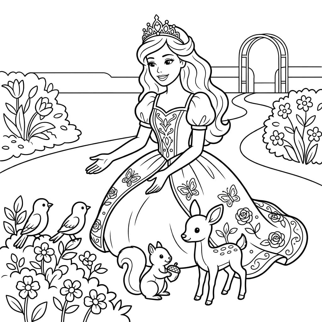 Công Chúa Barbie Với Thú Rừng