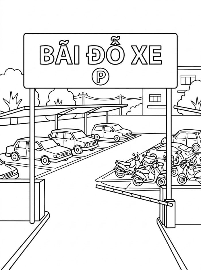 Cổng Vào Bãi Đỗ Xe