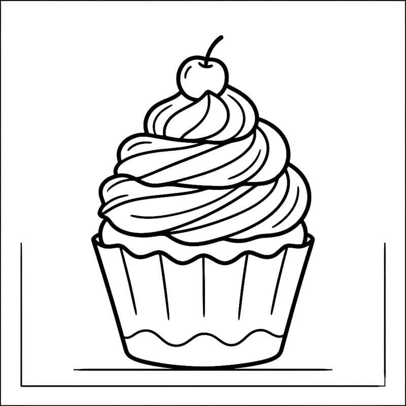 Cupcake Kem Xoắn