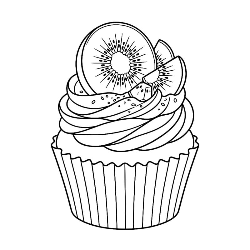 Cupcake Kiwi Tươi Mát