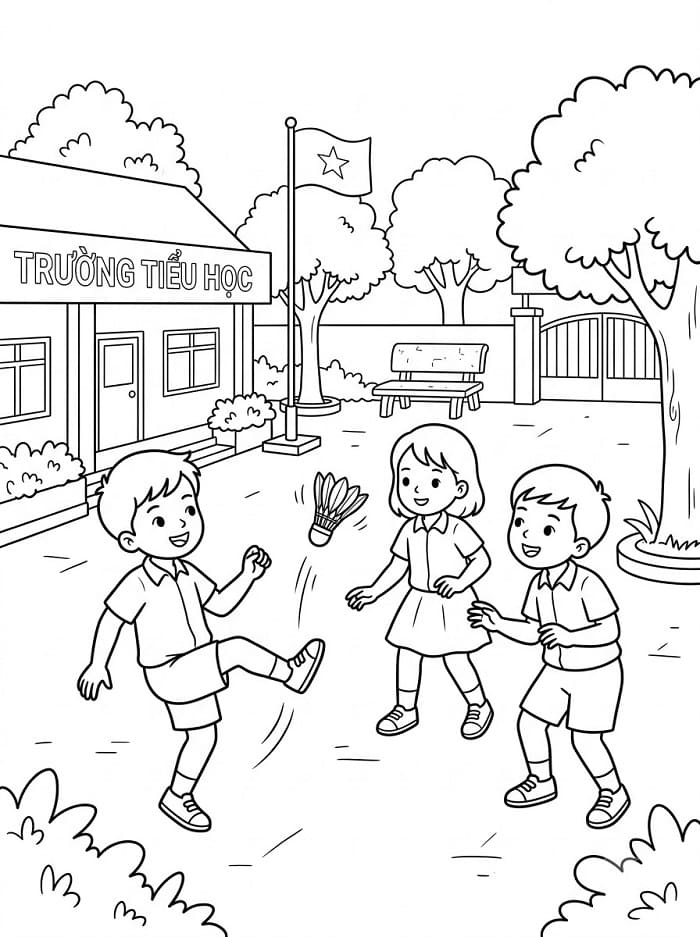 Đá Cầu Ở Trường