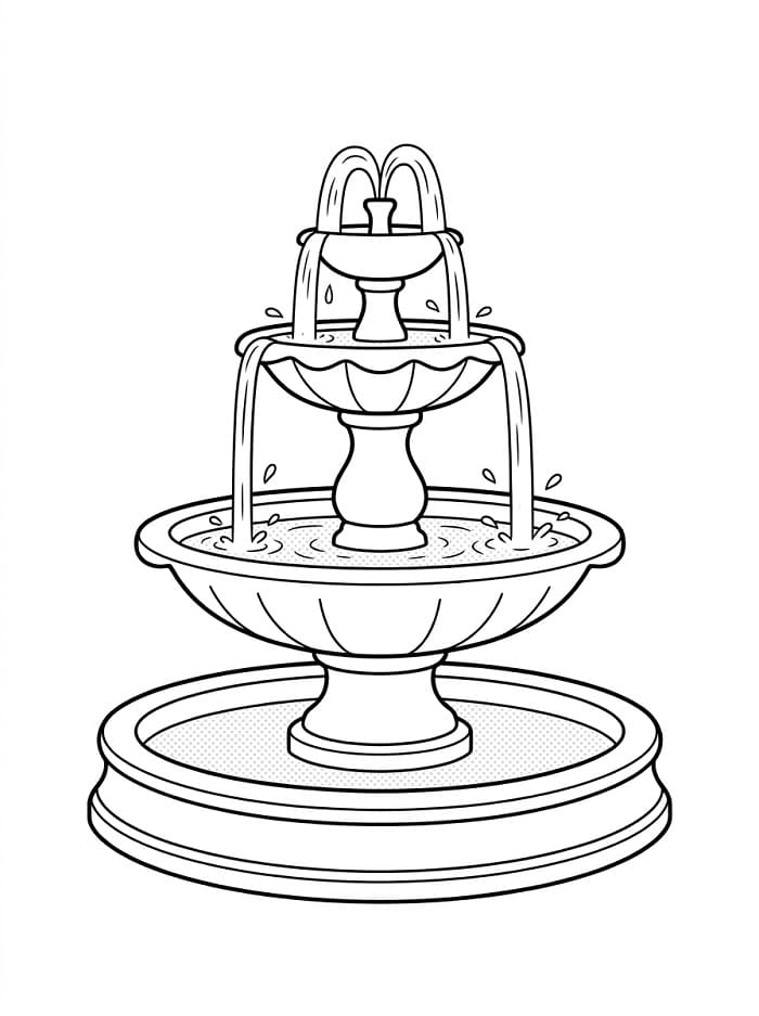 Đài Phun Nước Trong Công Viên
