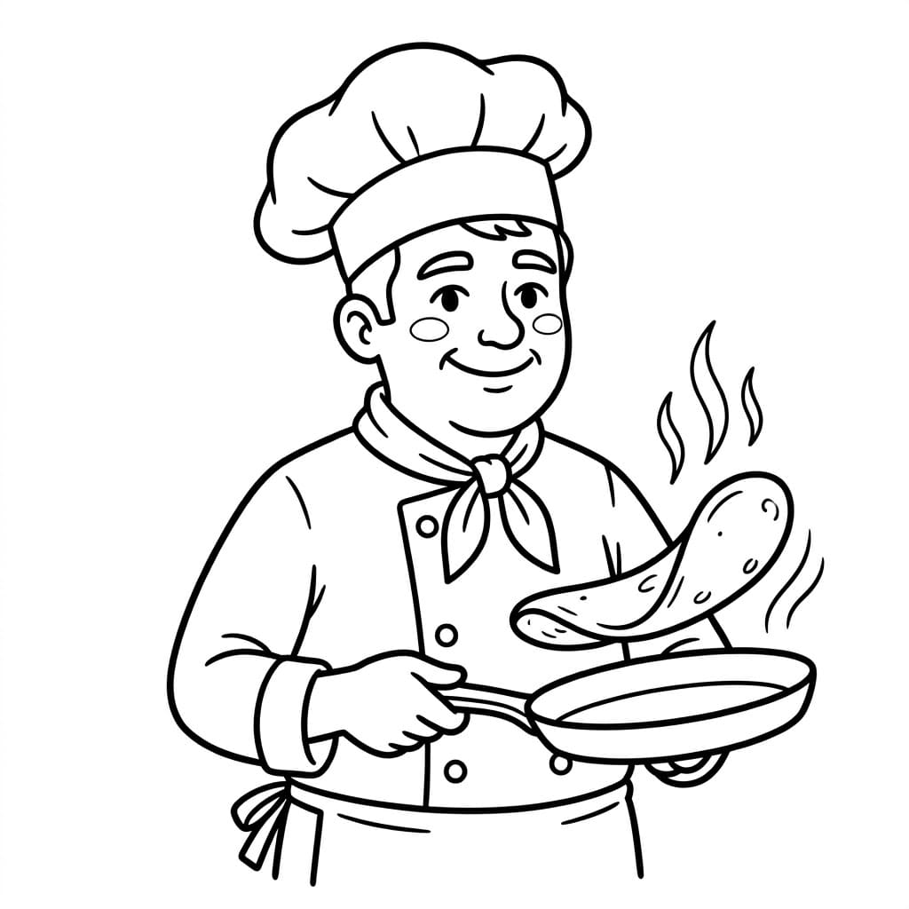 Đầu Bếp Chiên Thức Ăn