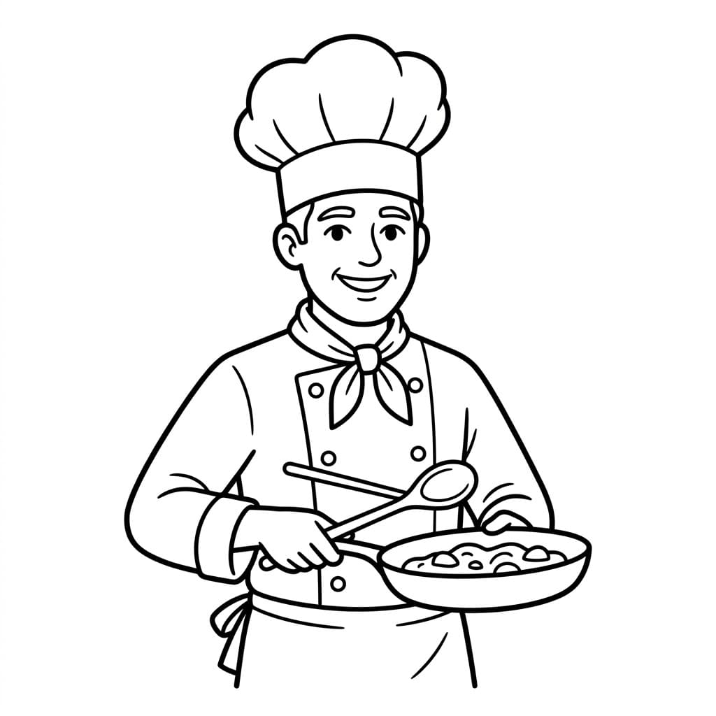 Đầu Bếp Trộn Thức Ăn