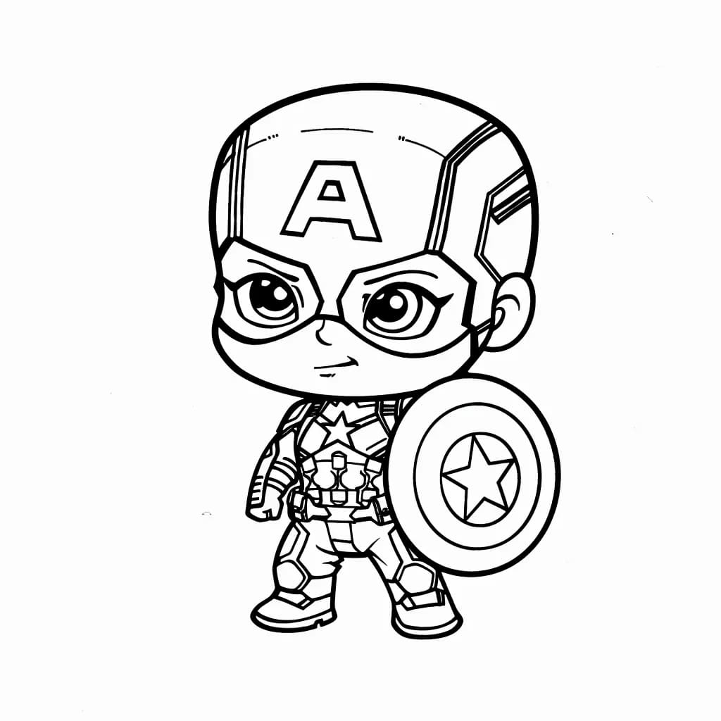 Đội Trưởng Mĩ Chibi