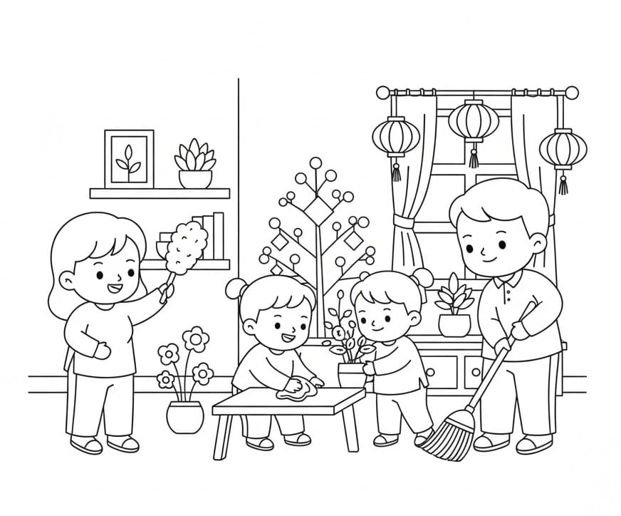 Dọn Dẹp Nhà Ngày Tết Nguyên Đán