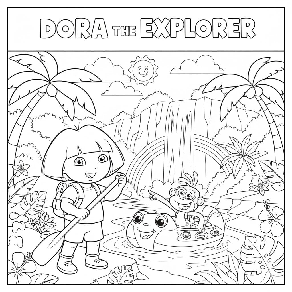 Dora Chuẩn Bị Vượt Suối