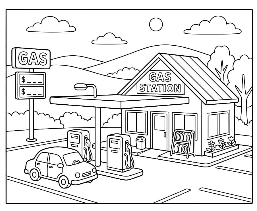 Dừng Ở Trạm Xăng