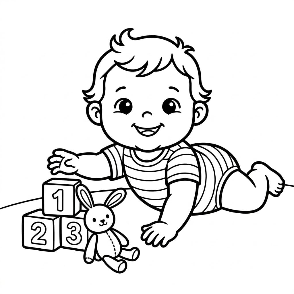 Em Bé Chơi Xếp Hình