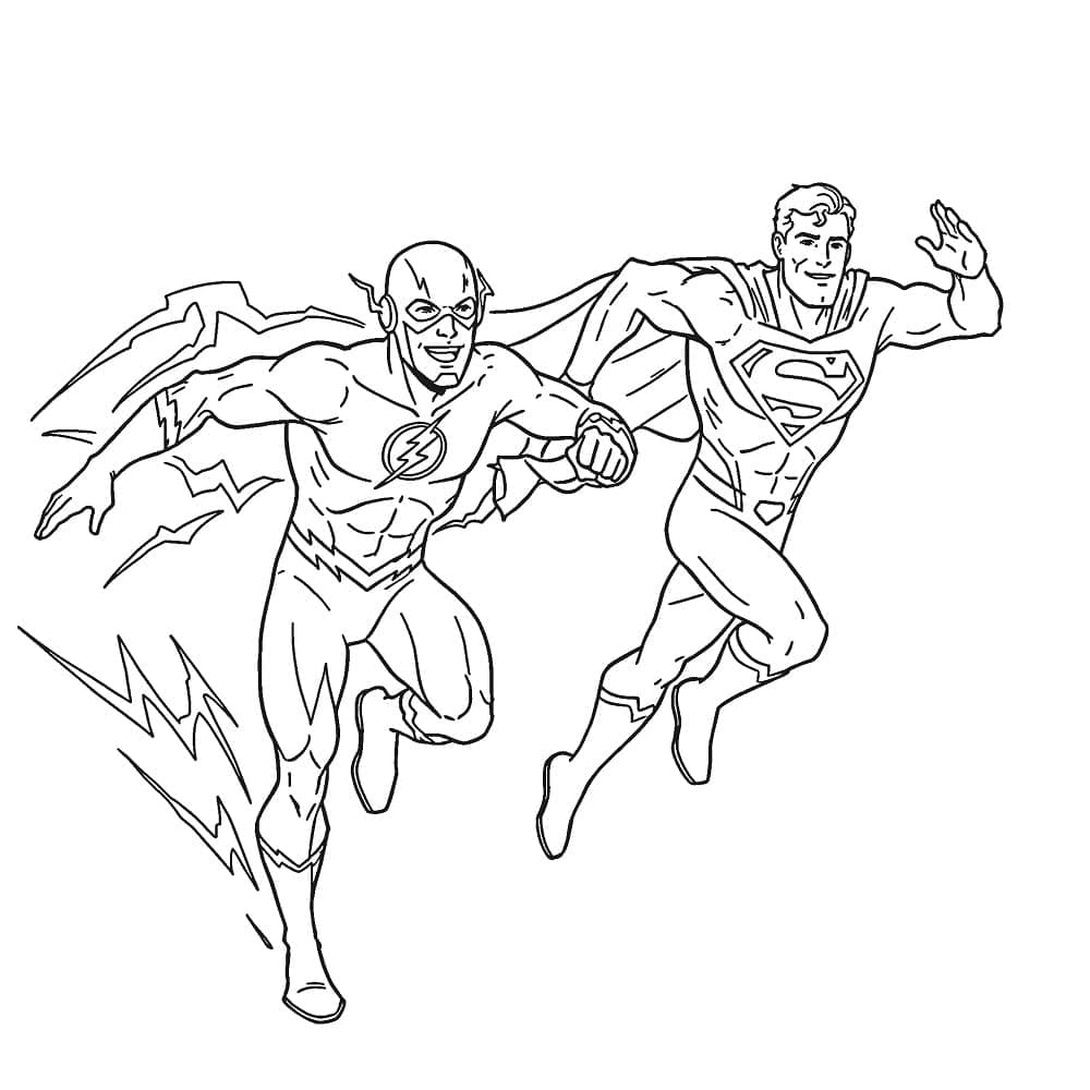 Flash và Siêu Nhân Superman