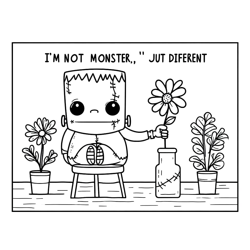 Frankenstein Với Bông Hoa