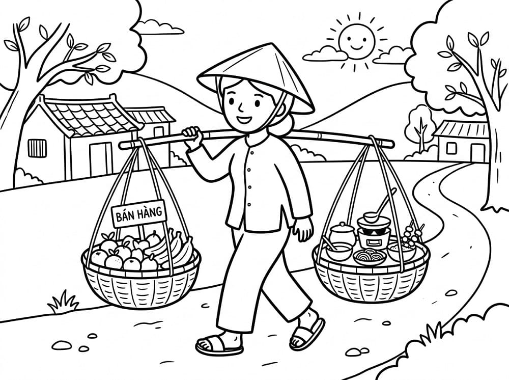 Gánh Hàng Rong Buổi Sáng