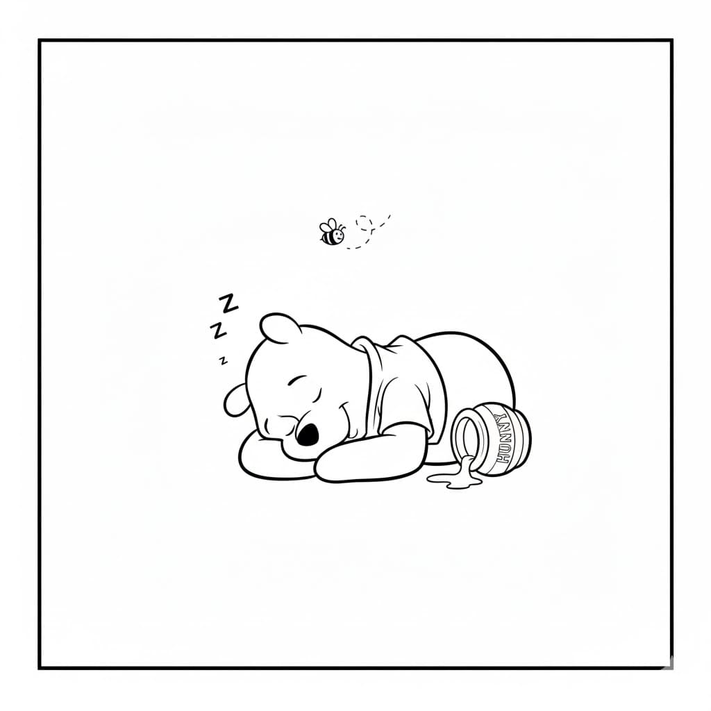 Gấu Pooh Đang Ngủ