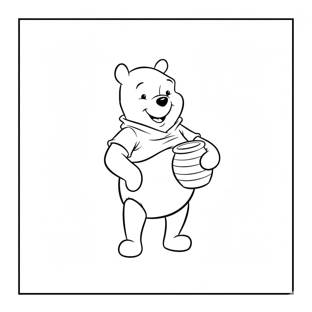 Gấu Pooh Đang Rất Vui Vẻ