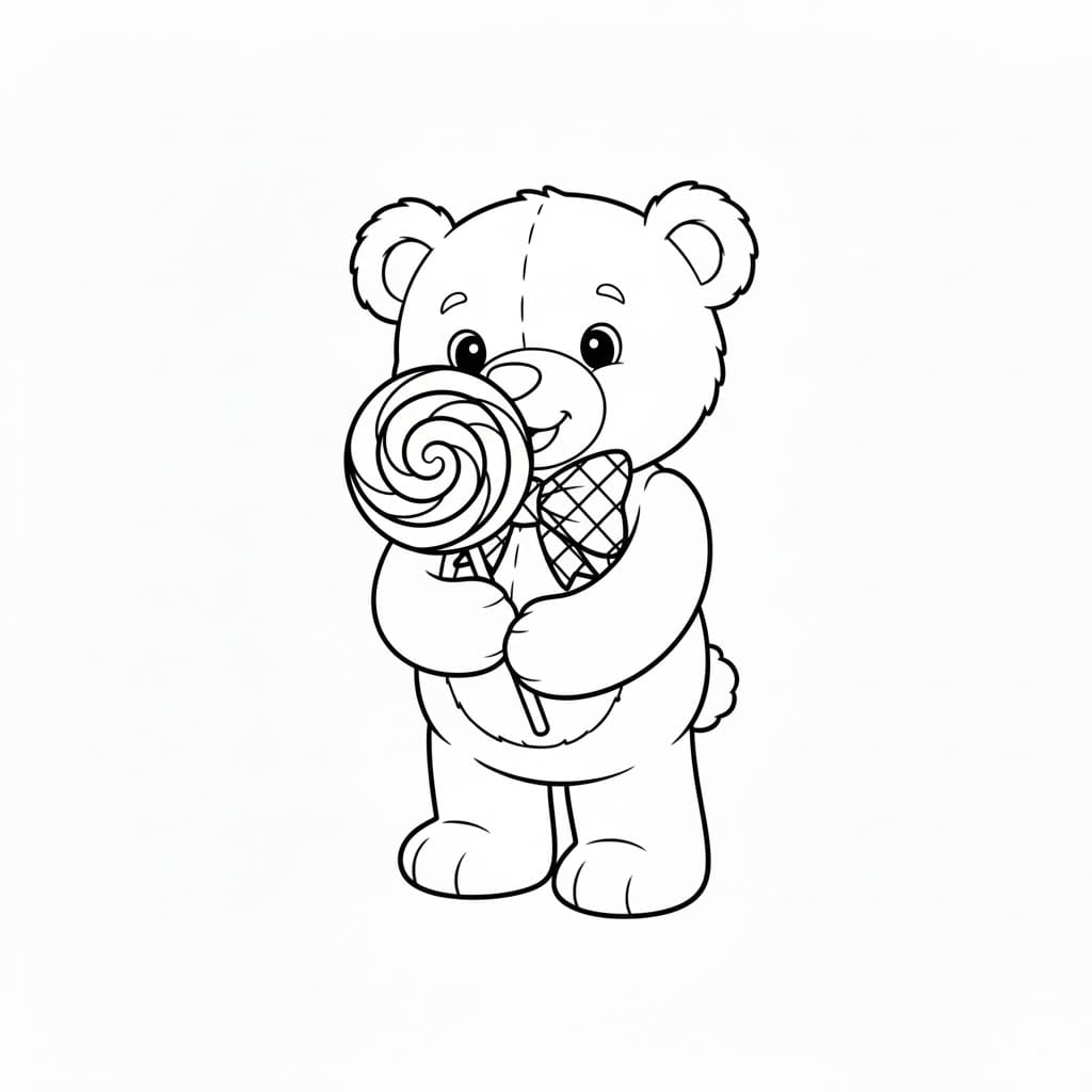 Gấu Teddy Và Kẹo