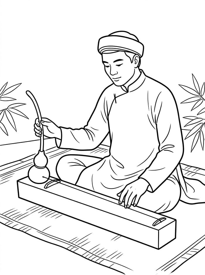 Tô Màu Đàn Bầu