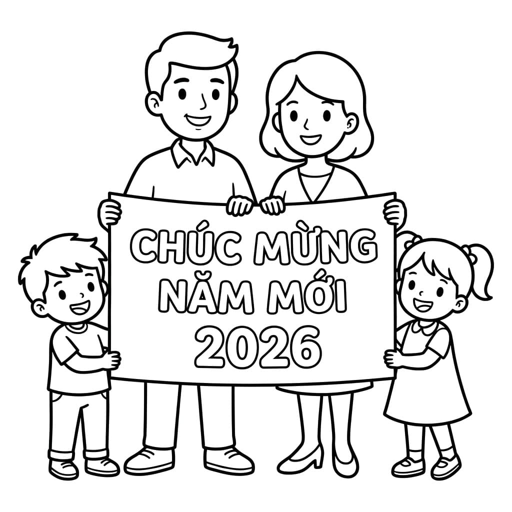 Gia Đình Chúc Mừng Năm Mới 2026