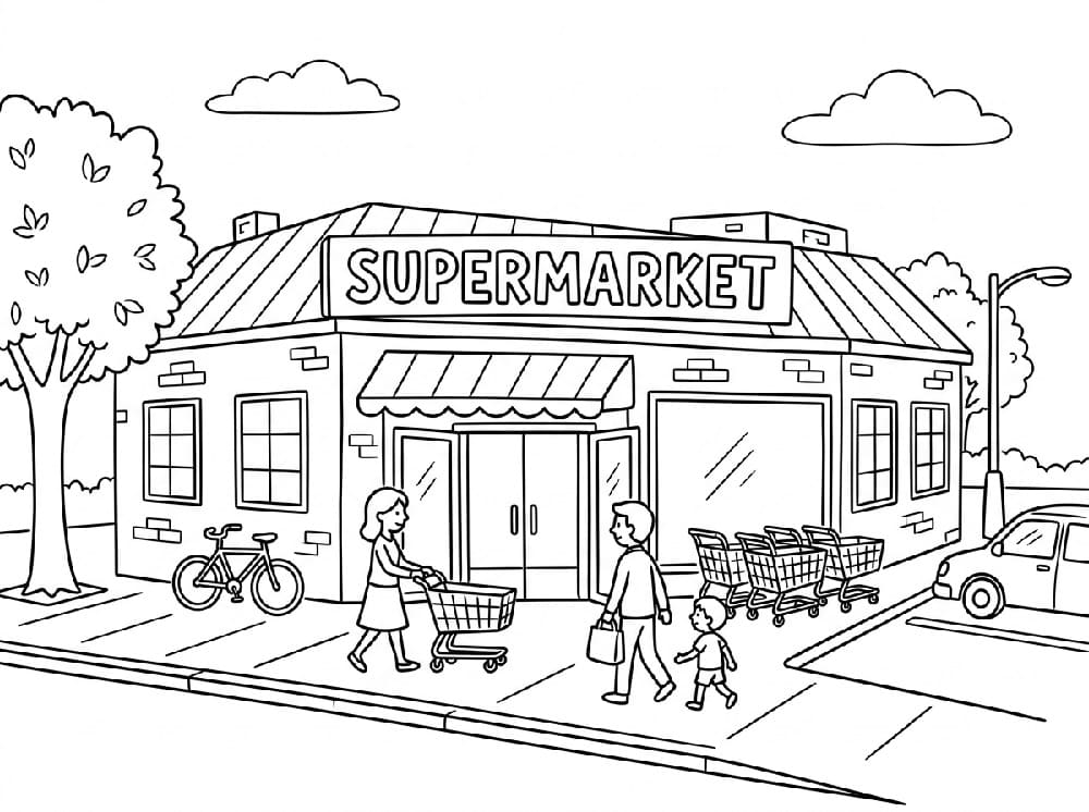 Gia Đình Đi Siêu Thị