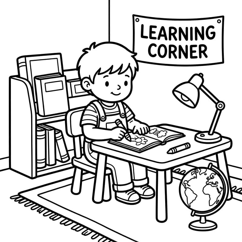 Góc Học Tập Nhỏ Đáng Yêu