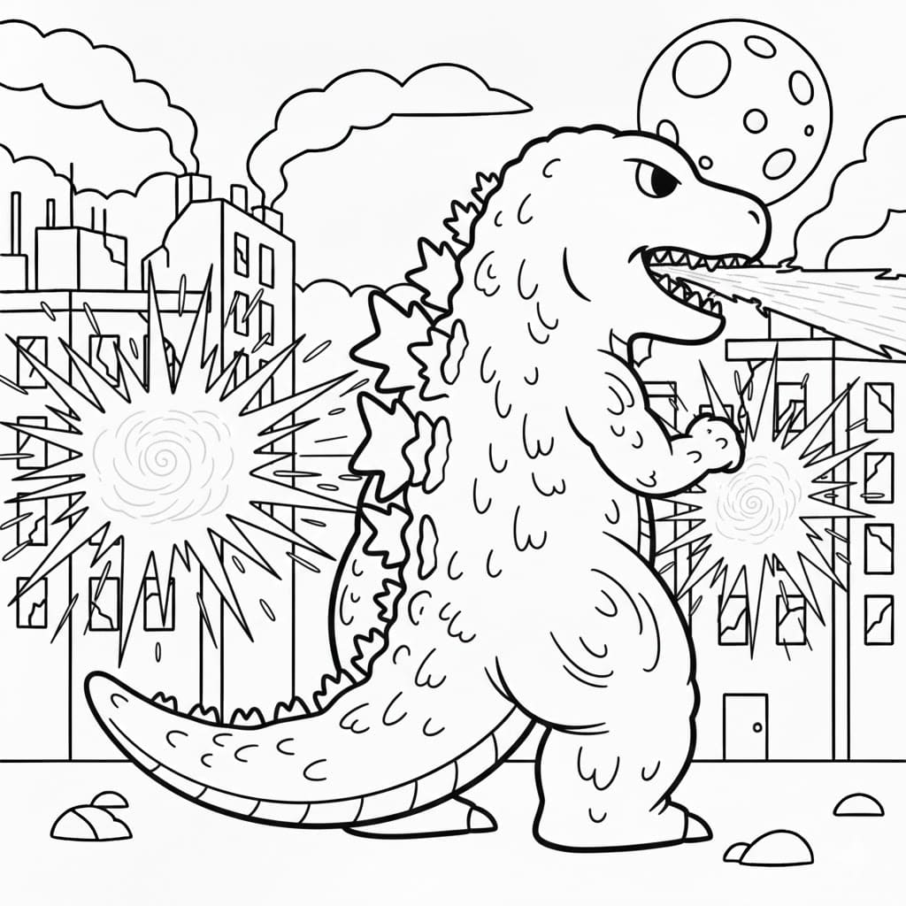 Godzilla Phá Hoại Thành Phố