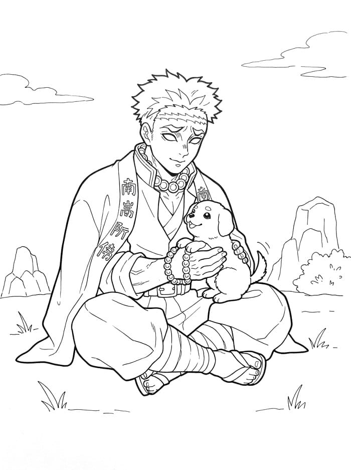 Gyomei Himejima Và Cún Con