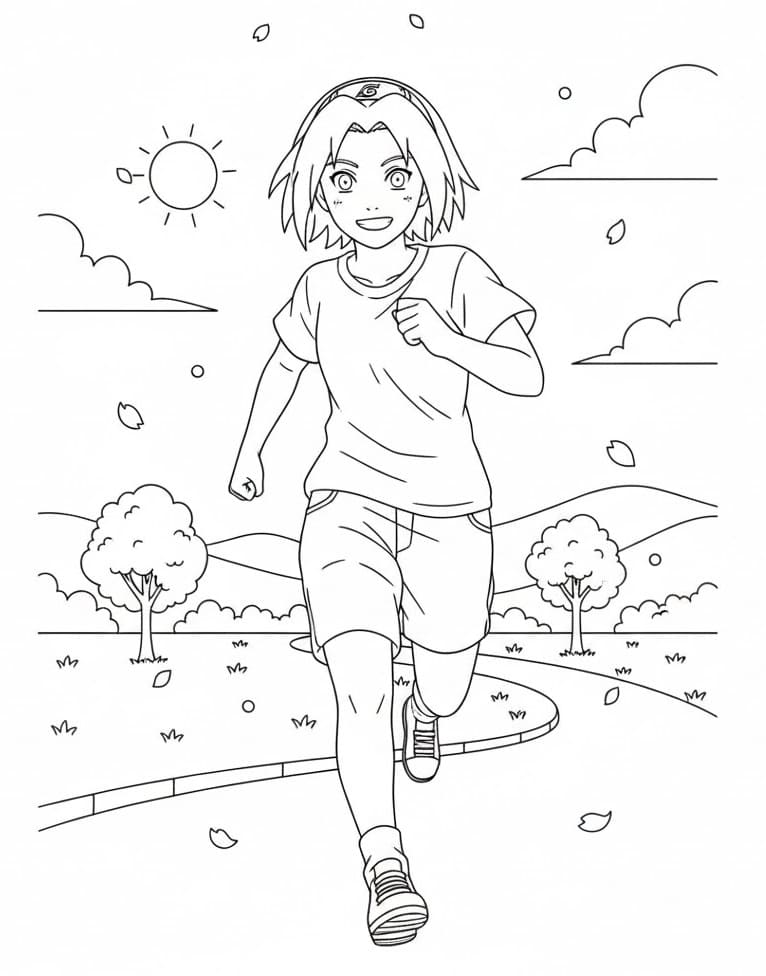 Tô Màu Haruno Sakura