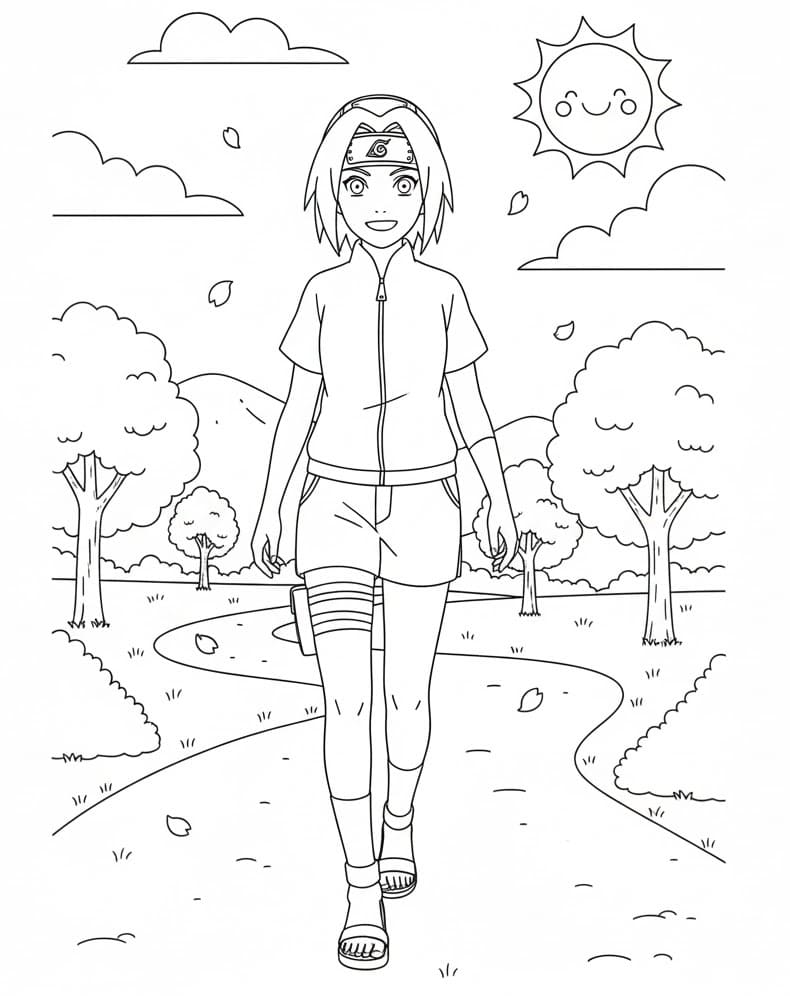 Haruno Sakura Đi Bộ