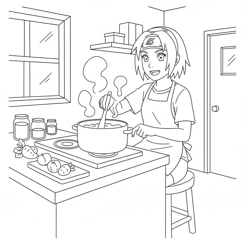 Haruno Sakura Nấu Ăn