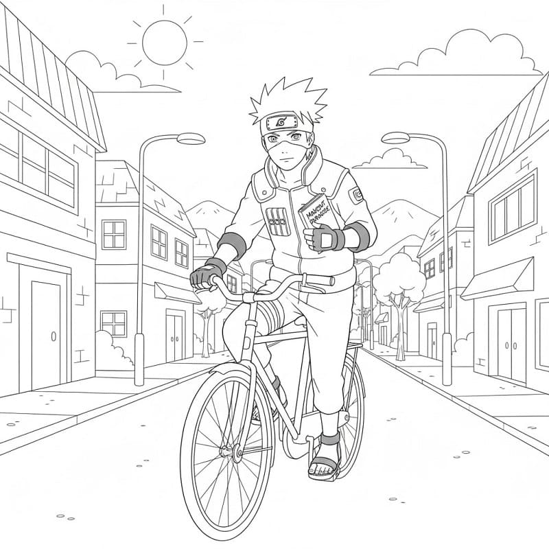 Hatake Kakashi Đi Xe Đạp