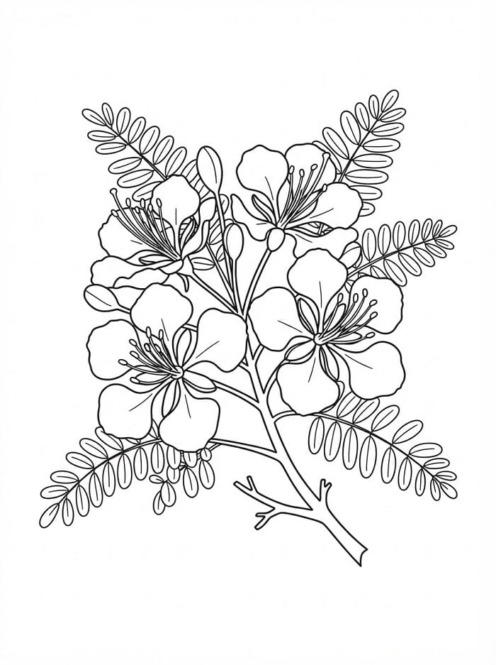 Hoa Phượng Trên Cây
