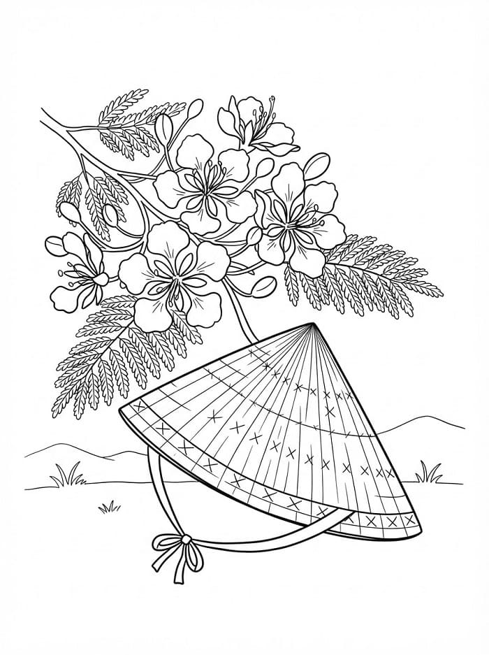 Hoa Phượng Và Nón Lá