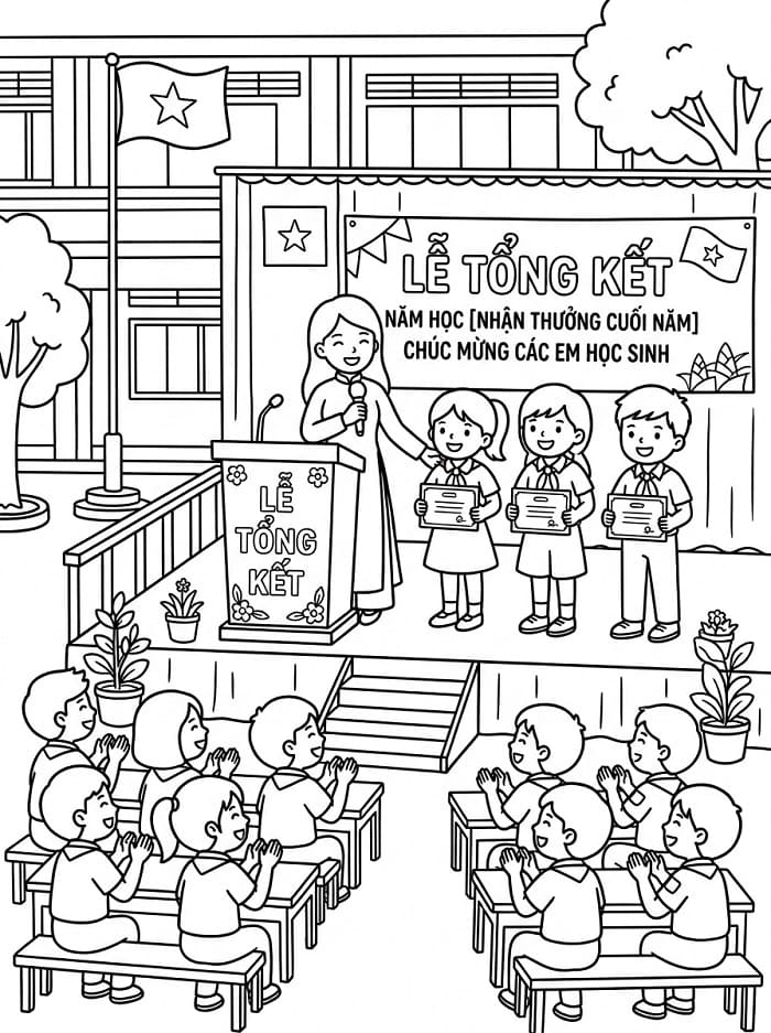 Học Sinh Trong Lễ Tổng Kết Cuối Năm