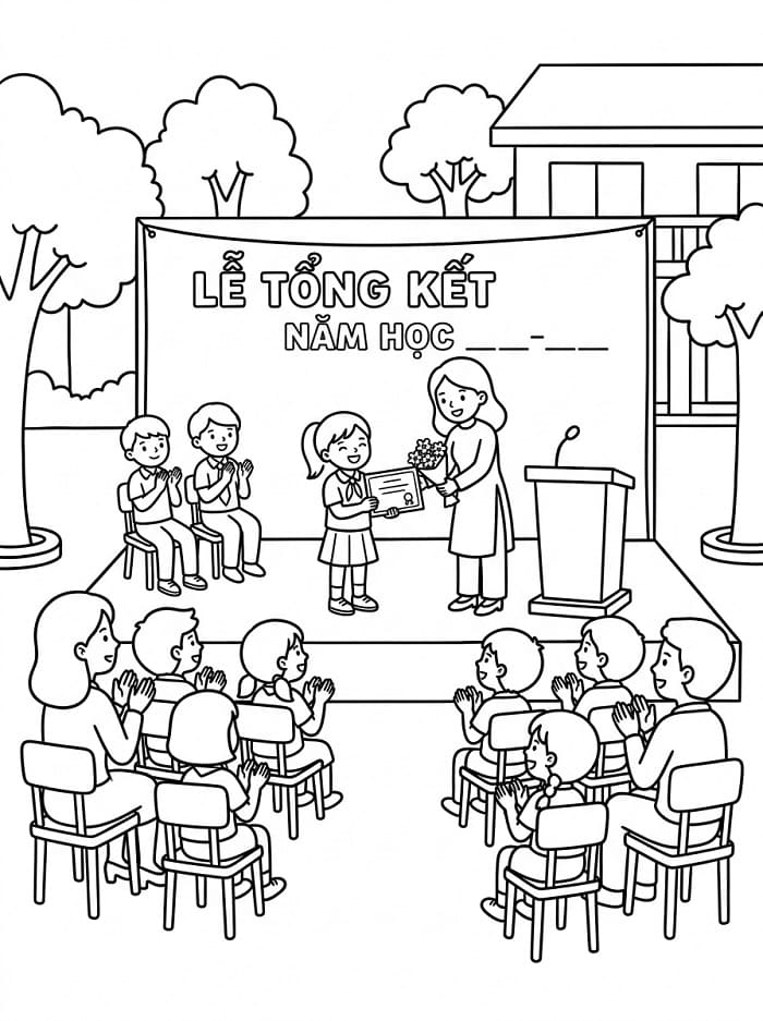 Học Sinh Trong Lễ Tổng Kết Năm Học