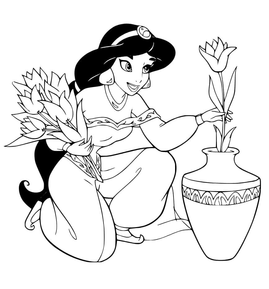 Jasmine Và Bình Hoa