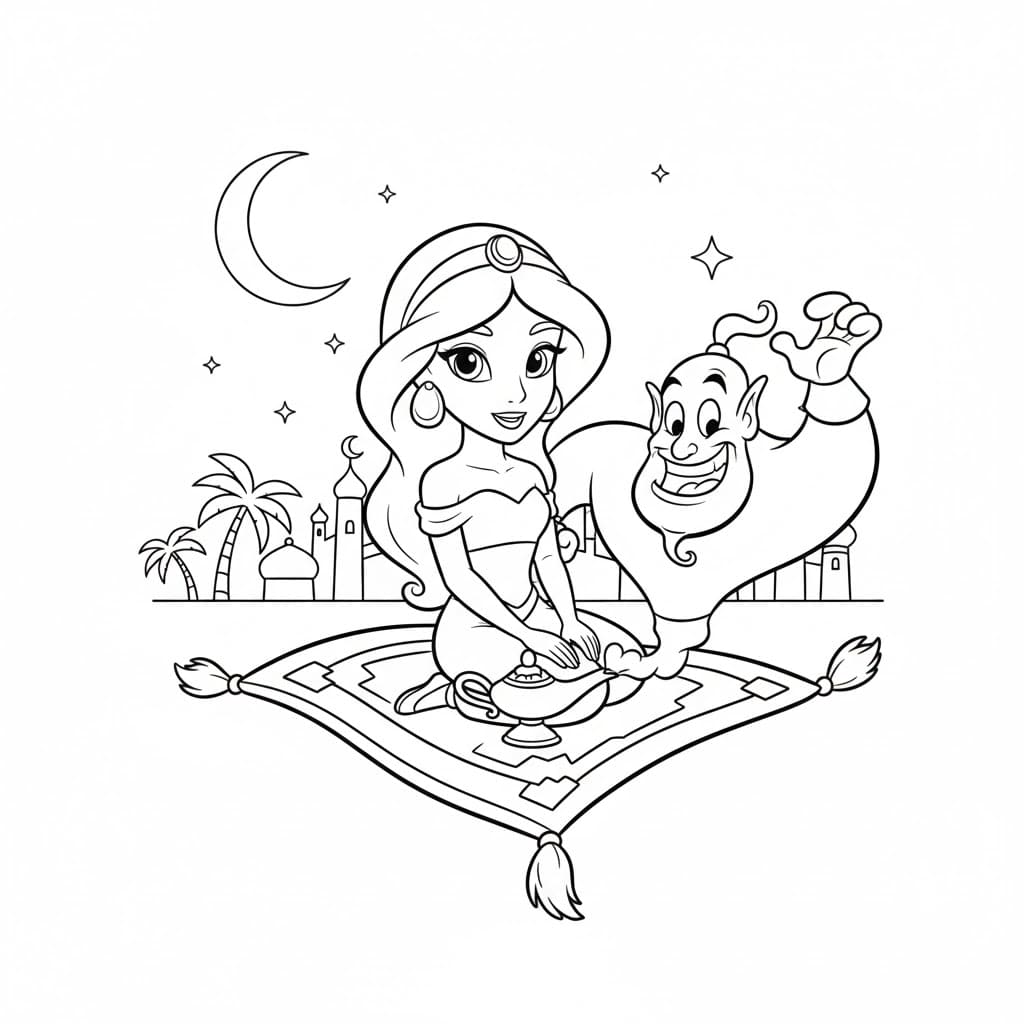 Jasmine Và Thần Đèn