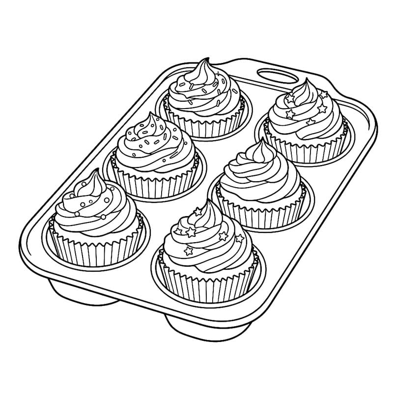 Khay Bánh Cupcake