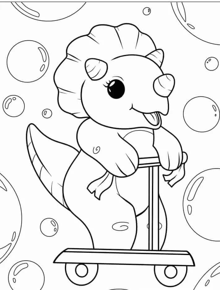 Khủng Long Ba Sừng Hoạt Hình