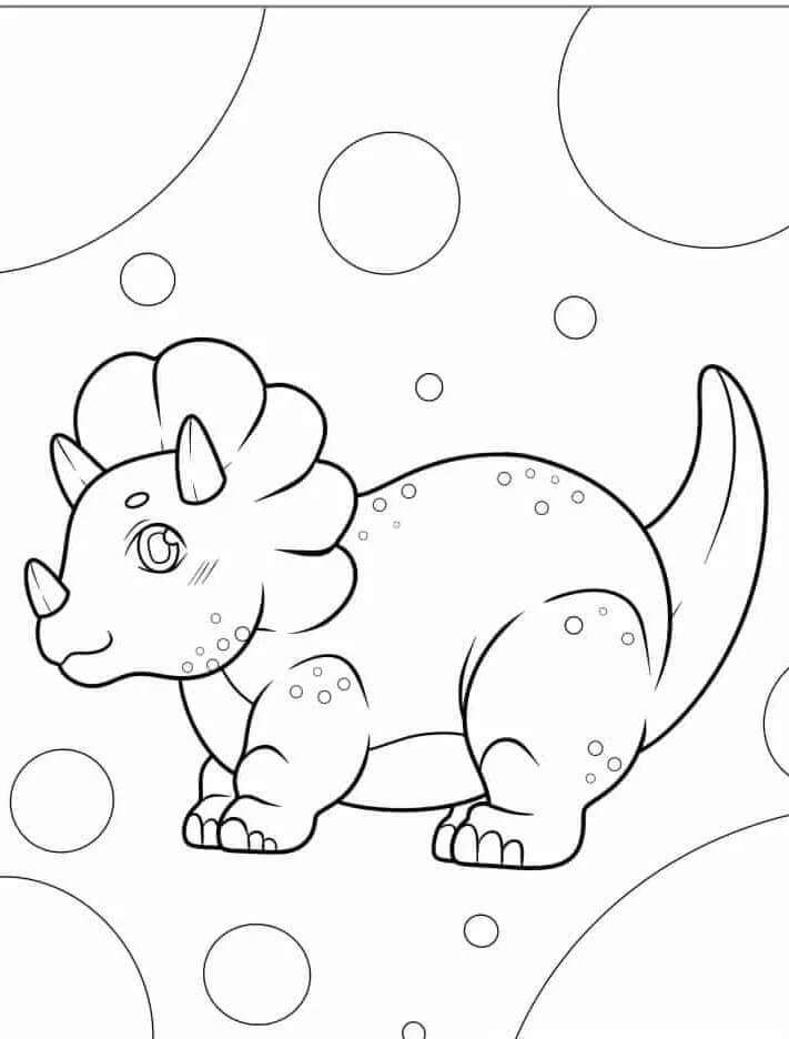 Khủng Long Ba Sừng Nhỏ Đáng Yêu