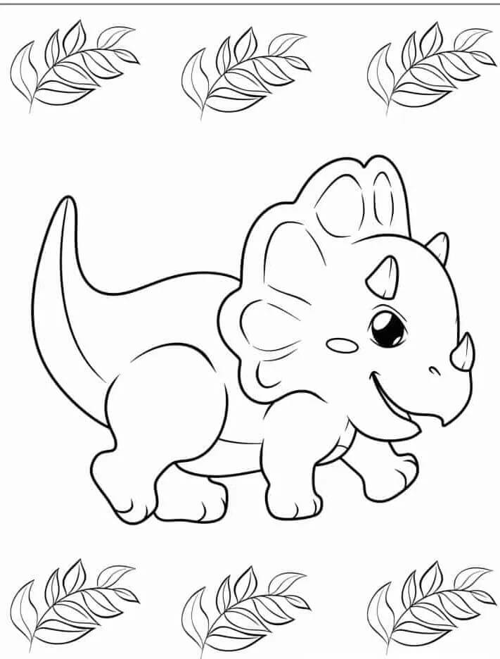 Khủng Long Ba Sừng Nhỏ Xinh Xắn