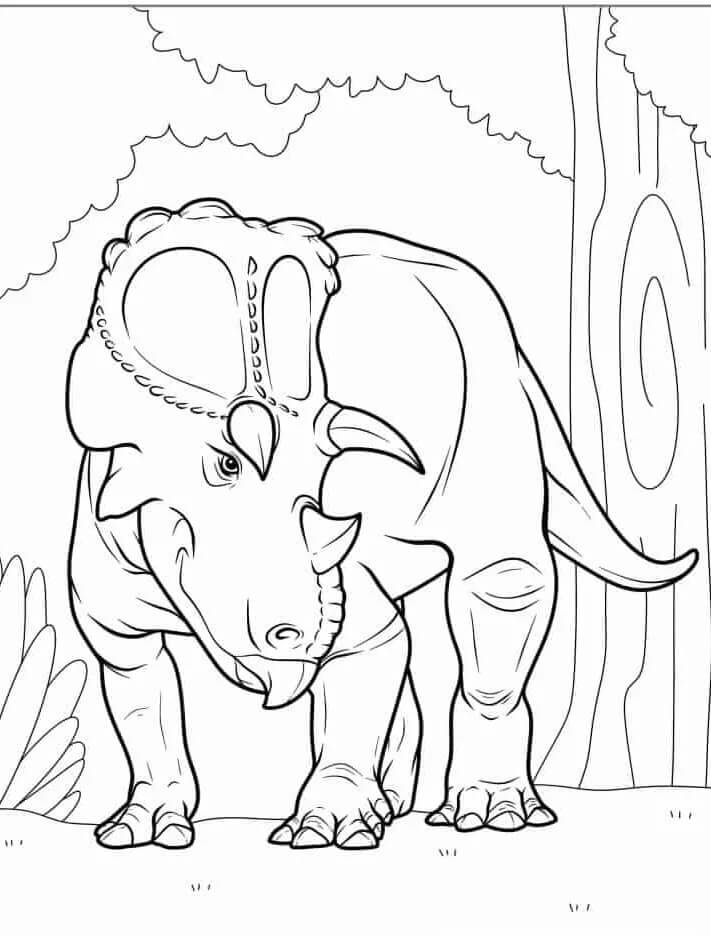 Khủng Long Ba Sừng Trong Rừng