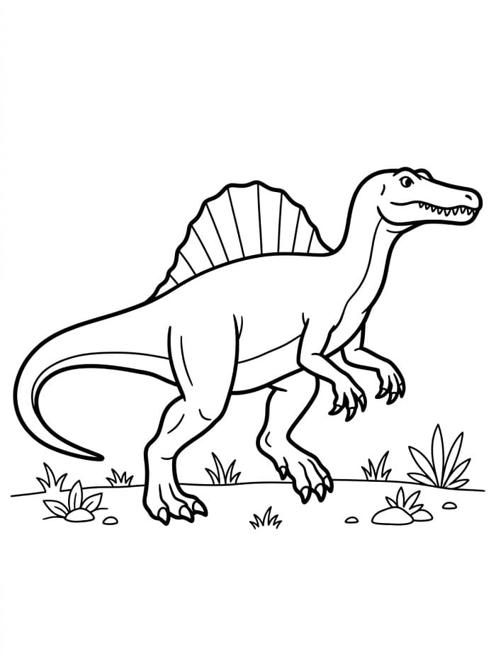 Tô Màu Khủng Long Spinosaurus