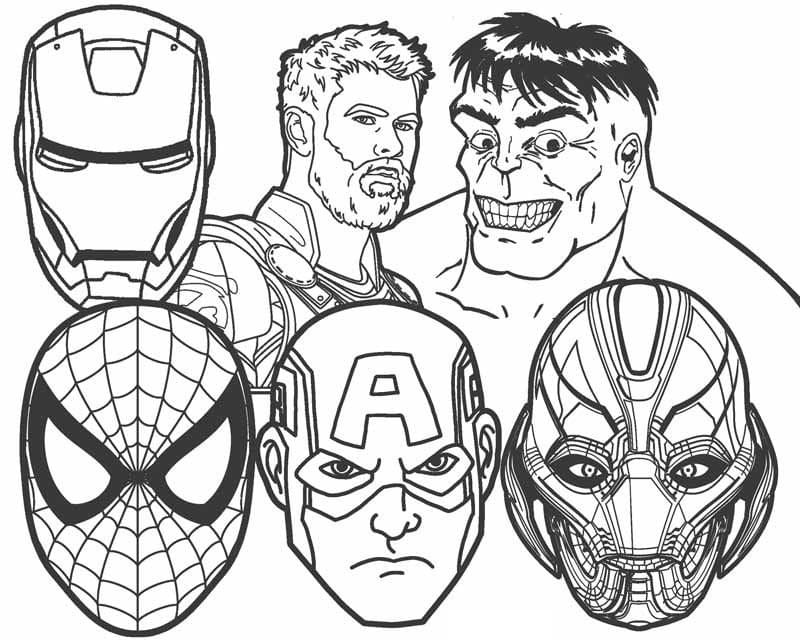 Khuôn Mặt Các Avengers