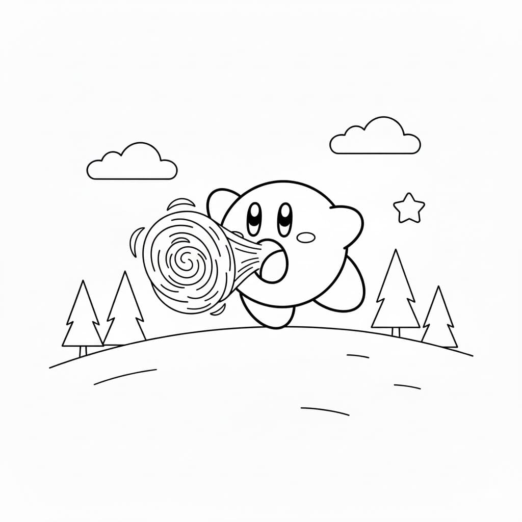Kirby Thổi Gió