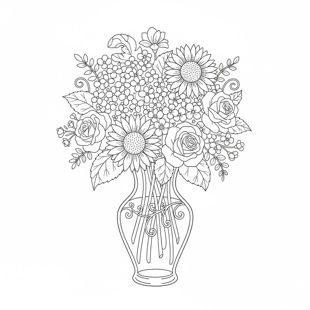 Lọ Hoa Hướng Dương