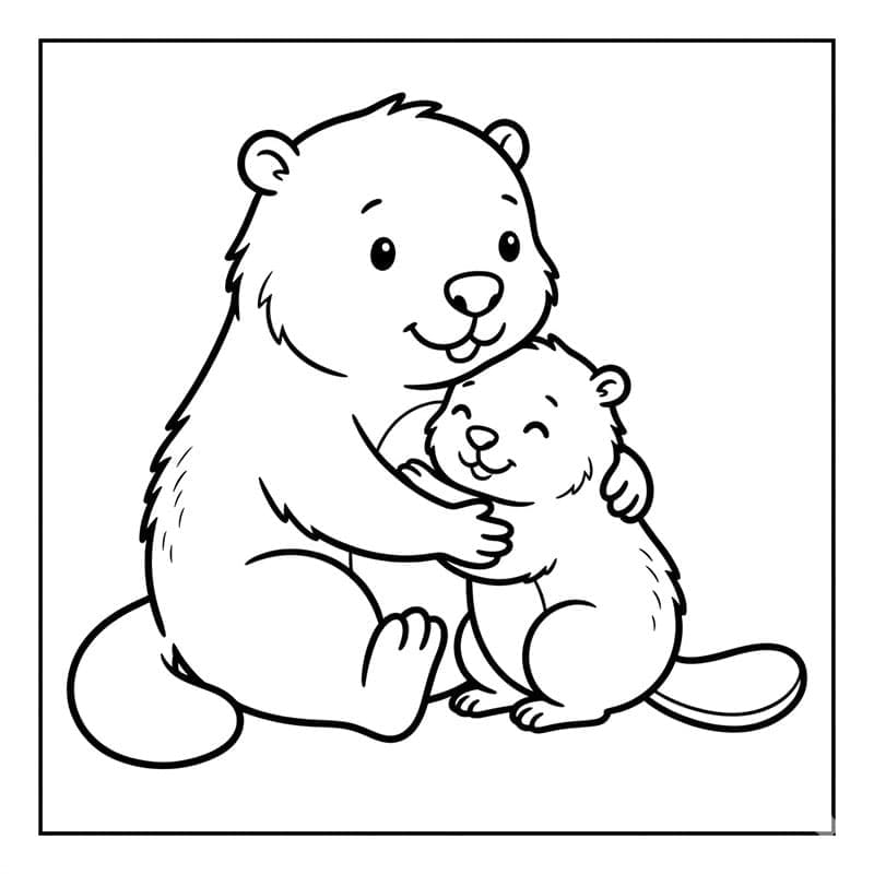 Mẹ Con Hải Ly