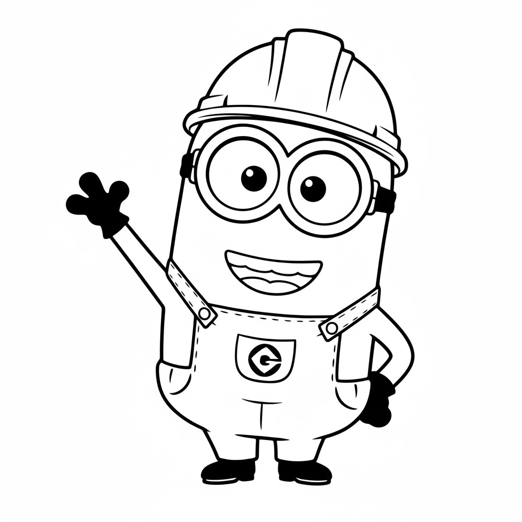 Tô màu Minion Công Nhân Minion Công Nhân