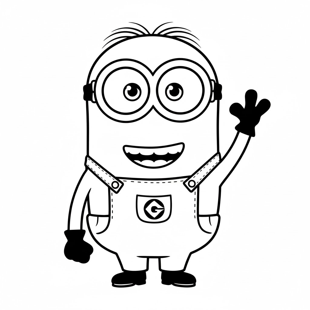 Tô màu Minion Xin Chào Minion Xin Chào