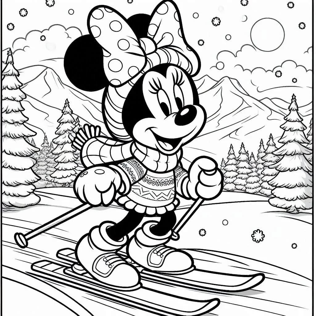 Minnie Trượt Tuyết