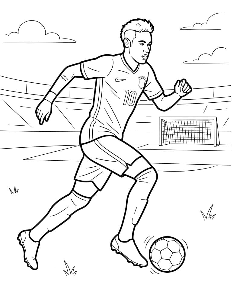 Neymar Đang Đá Bóng
